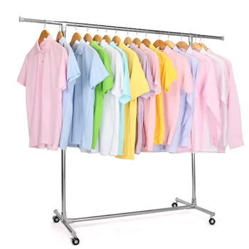 Wheel Stainless Steel Clothing Storage Racks Clothes Hanger Storage Holder Wardrobe Laundry Drying Rack
Wheel Stainless Steel Clothing Storage Racks Clothes Hanger Storage Holder Wardrobe Laundry Drying Rack