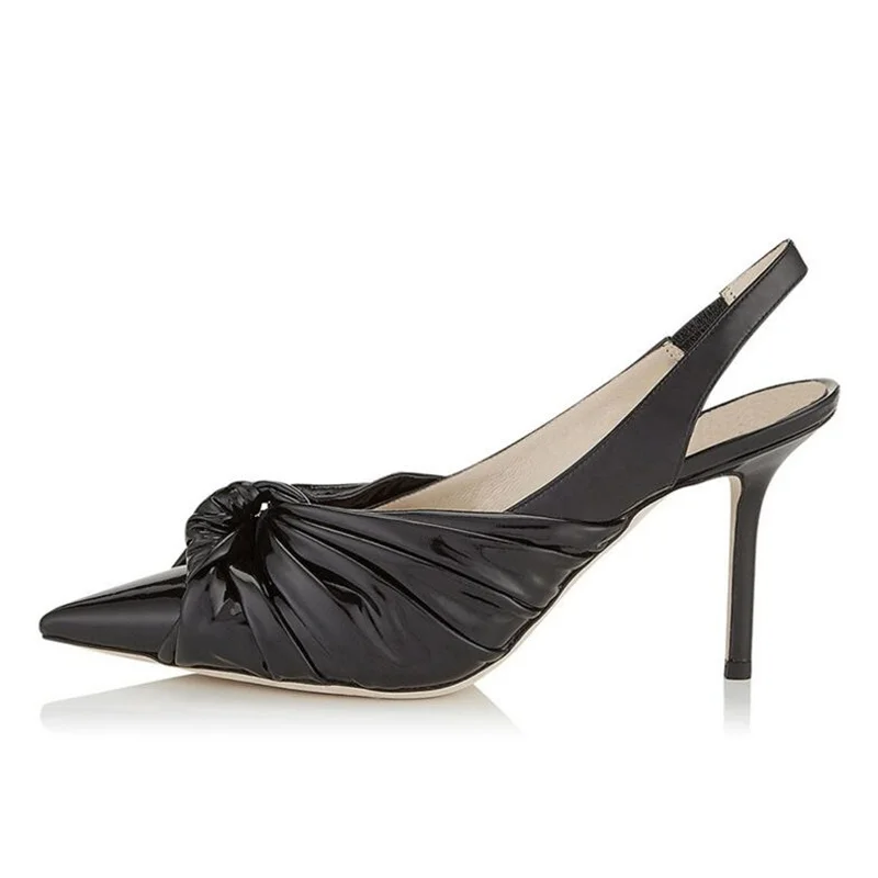Sexy Stiletto Pointed Toe Slip On Woman Pumps Big Butterfly-knot Slingback Summer Shoes Black Sliver White Brown Party Shoes
Sexy Stiletto Pointed Toe Slip On Woman Pumps Big Butterfly-knot Slingback Summer Shoes Black Sliver White Brown Party Shoes