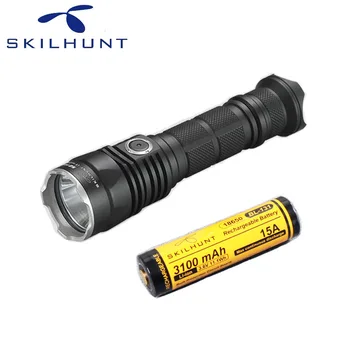 New SKILHUNT S2 PRO CREE XP-L HD or HI LED USB rechargeable tactical 1250 Lumens / 1100 Lumens flashlight with battery
New SKILHUNT S2 PRO CREE XP-L HD or HI LED USB rechargeable tactical 1250 Lumens / 1100 Lumens flashlight with battery