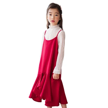 vintage noble gown age for 6-14 yrs teenage girl prom dress long-sleeve white t-shirt+vest-dress 2pcs winter autumn school frock
vintage noble gown age for 6-14 yrs teenage girl prom dress long-sleeve white t-shirt+vest-dress 2pcs winter autumn school frock