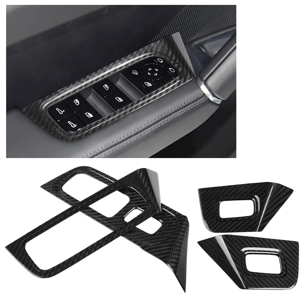 For Porsche Cayenne 2018-2019 4Pcs Carbon Fiber Car Accessories Interior Window Lift Switch Panel Button Cover Trim Frame
For Porsche Cayenne 2018-2019 4Pcs Carbon Fiber Car Accessories Interior Window Lift Switch Panel Button Cover Trim Frame