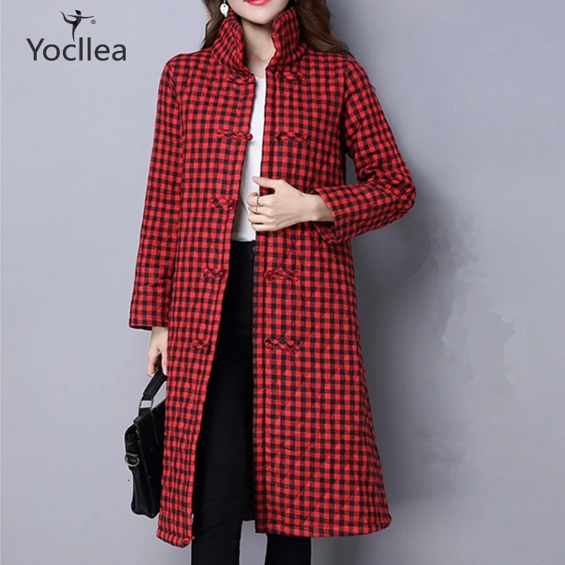 Plaid Parkas for women Long Sleeve Basic Casual Coat Feminia Slim Parka Cotton Padded Jacket Women Winter Warm Long Jacket
Plaid Parkas for women Long Sleeve Basic Casual Coat Feminia Slim Parka Cotton Padded Jacket Women Winter Warm Long Jacket