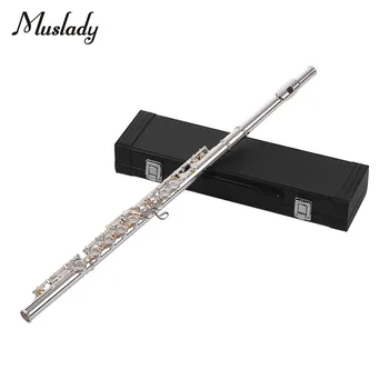 Muslady Woodwind Instrument 16 Holes Closed Hole Flute C Key Concert Flutes Cupronickel with Cleaning Cloth Gloves Screwdriver
Muslady Woodwind Instrument 16 Holes Closed Hole Flute C Key Concert Flutes Cupronickel with Cleaning Cloth Gloves Screwdriver