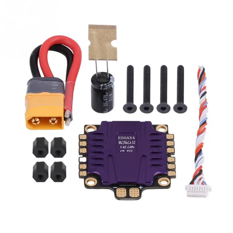 BLHeli-S 4-in-112A Hakrc 50A ESC Electric Speed Controller 2-3s LiPo Support Dshot 150/300/600 for FPV Racing Drone Multirotor
BLHeli-S 4-in-112A Hakrc 50A ESC Electric Speed Controller 2-3s LiPo Support Dshot 150/300/600 for FPV Racing Drone Multirotor