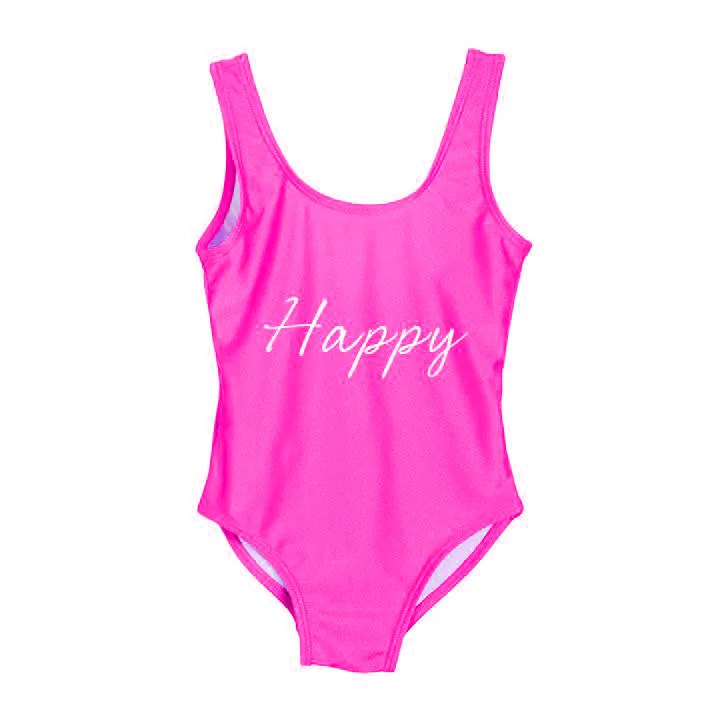 Happy Swimsuit Fuuny Printed White Lettering Black Bathing Suit Swimsuit One Piece Swim Suit Beachwear Party Beach
Happy Swimsuit Fuuny Printed White Lettering Black Bathing Suit Swimsuit One Piece Swim Suit Beachwear Party Beach