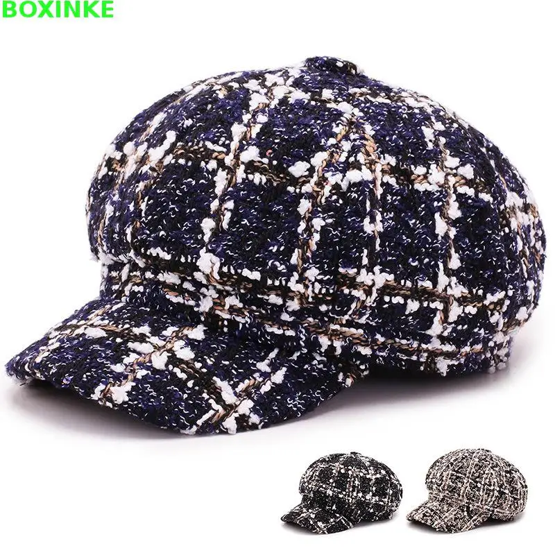 2018 Sale New Casual Women Lattice Beret, Autumn, Winter, English, Korean, Japanese Ladies, Small, Fragrant, Fashion Hats.
2018 Sale New Casual Women Lattice Beret, Autumn, Winter, English, Korean, Japanese Ladies, Small, Fragrant, Fashion Hats.