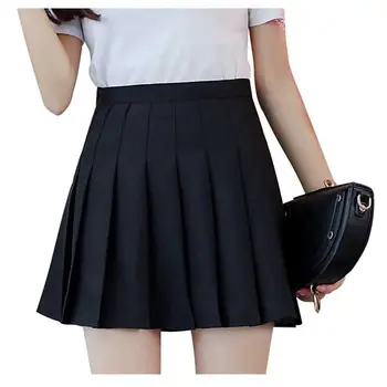 2018 Korean Version Spring Autumn High Waist Pleated Skirt Half Short Skirt College Style A Word Mini Skirts
2018 Korean Version Spring Autumn High Waist Pleated Skirt Half Short Skirt College Style A Word Mini Skirts
