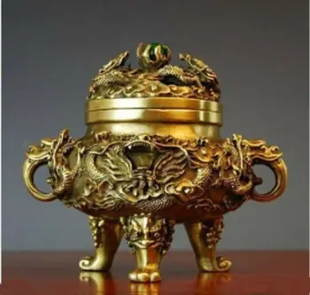 Collection Chinese Brass Carved Zodiac Animal Dragon Turtle Incense Burner Censer Exquisite Small Statues
Collection Chinese Brass Carved Zodiac Animal Dragon Turtle Incense Burner Censer Exquisite Small Statues