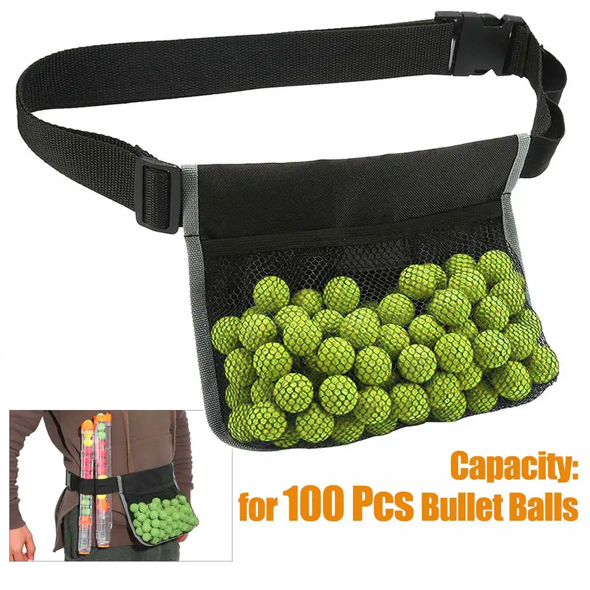 Adjustable Nylon Bullet Balls Waist Bag Storage Bag For Nerf Rival Apollo Zeus 100 Pcs Capacity
Adjustable Nylon Bullet Balls Waist Bag Storage Bag For Nerf Rival Apollo Zeus 100 Pcs Capacity