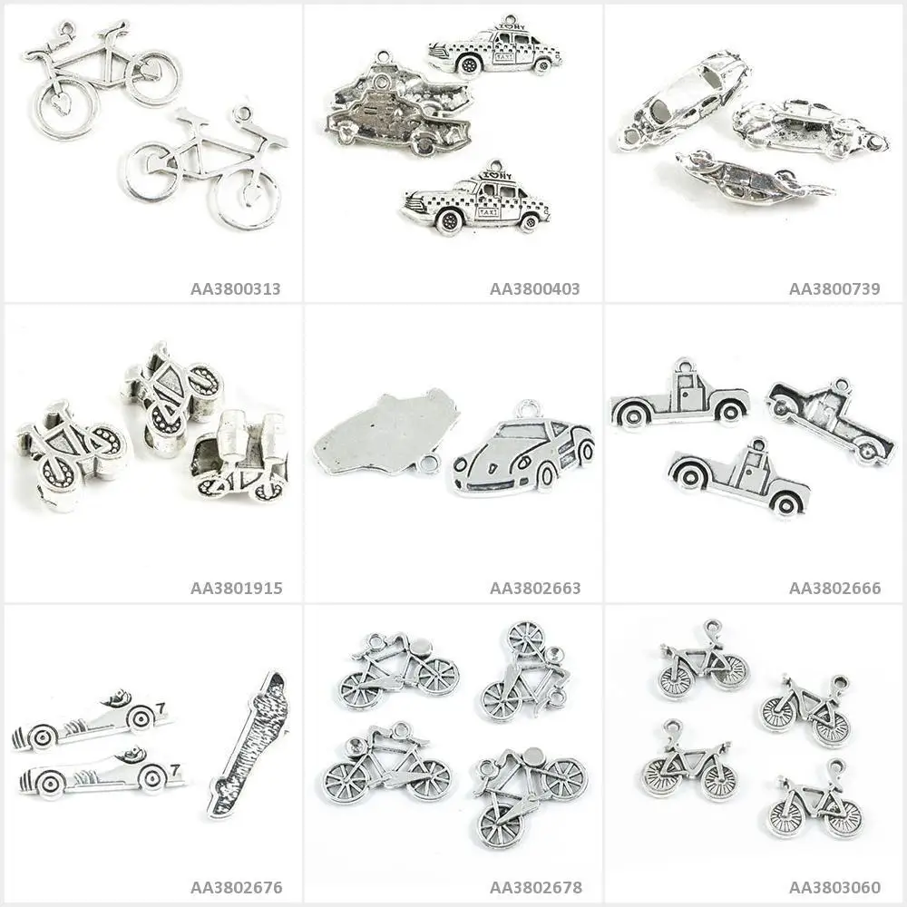 Antique Silver Tone Jewelry Making Charms Bike Bicycle Sports Car Truck Loose Beads Classic Love Taxi Bracelet Pendant Necklace
Antique Silver Tone Jewelry Making Charms Bike Bicycle Sports Car Truck Loose Beads Classic Love Taxi Bracelet Pendant Necklace