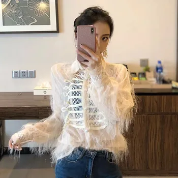 Lychee Girls Tassel Lace Blouse Female Long Sleeve Turn Down Collar Shirts Spring Autumn Casual Women Blouse Shirts
Lychee Girls Tassel Lace Blouse Female Long Sleeve Turn Down Collar Shirts Spring Autumn Casual Women Blouse Shirts