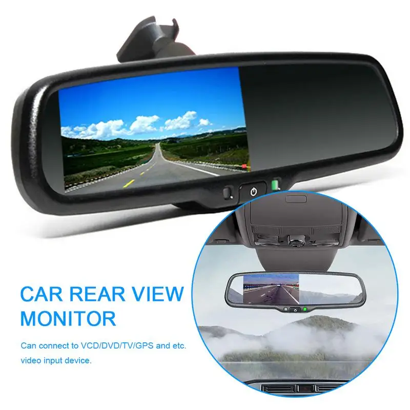 4.3 Inch Car Rear View Mirror Monitor With Bracket Mount Can Connect To VCD/DVD/TV/GPS And Etc Video Input Device
4.3 Inch Car Rear View Mirror Monitor With Bracket Mount Can Connect To VCD/DVD/TV/GPS And Etc Video Input Device