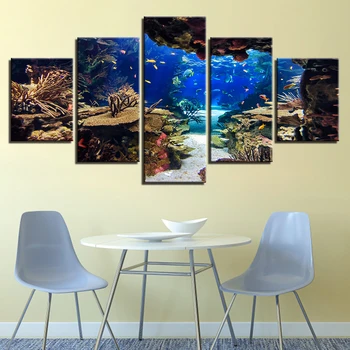 Canvas Wall Art Pictures Framework Home Decor Room 5 Pieces Underwater Sea Fish Coral Reefs Paintings HD Prints Seascape Posters
Canvas Wall Art Pictures Framework Home Decor Room 5 Pieces Underwater Sea Fish Coral Reefs Paintings HD Prints Seascape Posters
