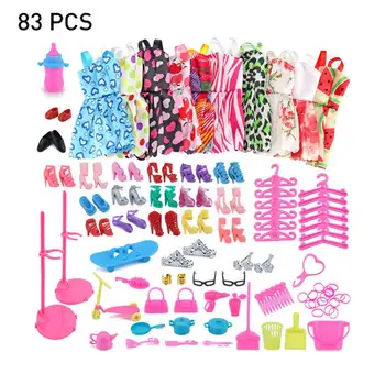 83 PCS Baby Dollls Outfits Clothes Set 10 PCS Skirts & 73Pcs Accessories for Children Girls Dolls
83 PCS Baby Dollls Outfits Clothes Set 10 PCS Skirts & 73Pcs Accessories for Children Girls Dolls