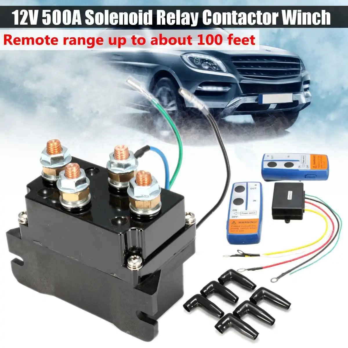 DC 12V 500A Contactor Winch Control Solenoid Relay Twin Wireless Remote Control Controller Off Roaders
DC 12V 500A Contactor Winch Control Solenoid Relay Twin Wireless Remote Control Controller Off Roaders