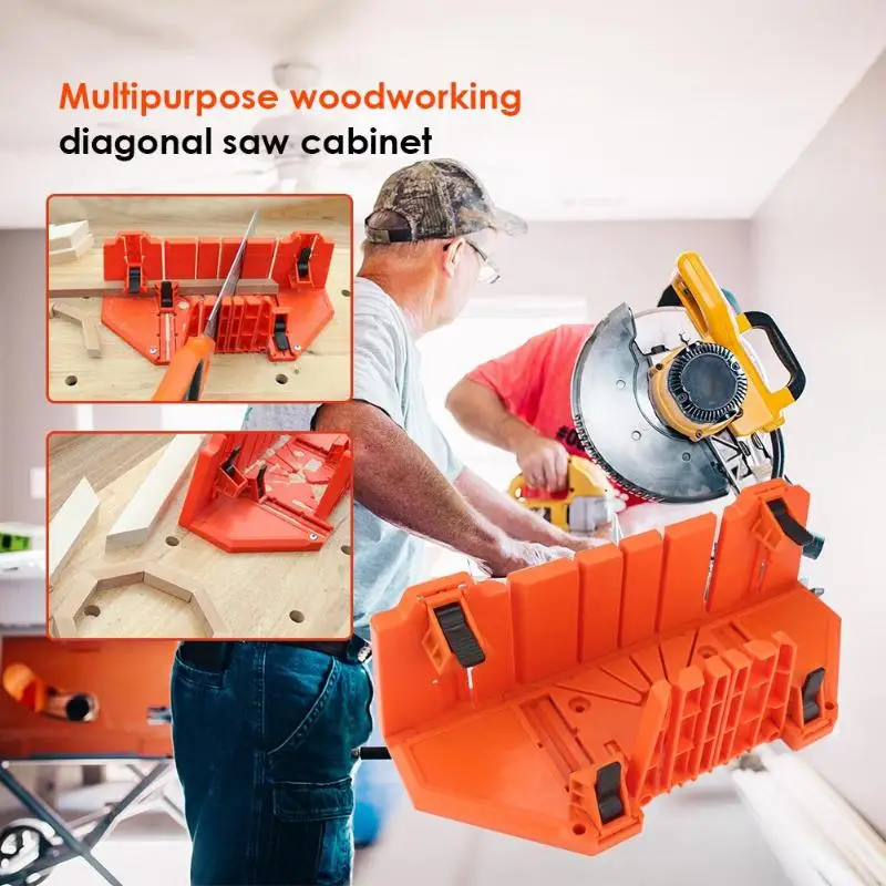10.5 inch Plastic Case Woodworking Clamping Mitre Saw Box Cutting Tools For 0° 45° 22.5° 90° block saw cutting
10.5 inch Plastic Case Woodworking Clamping Mitre Saw Box Cutting Tools For 0° 45° 22.5° 90° block saw cutting