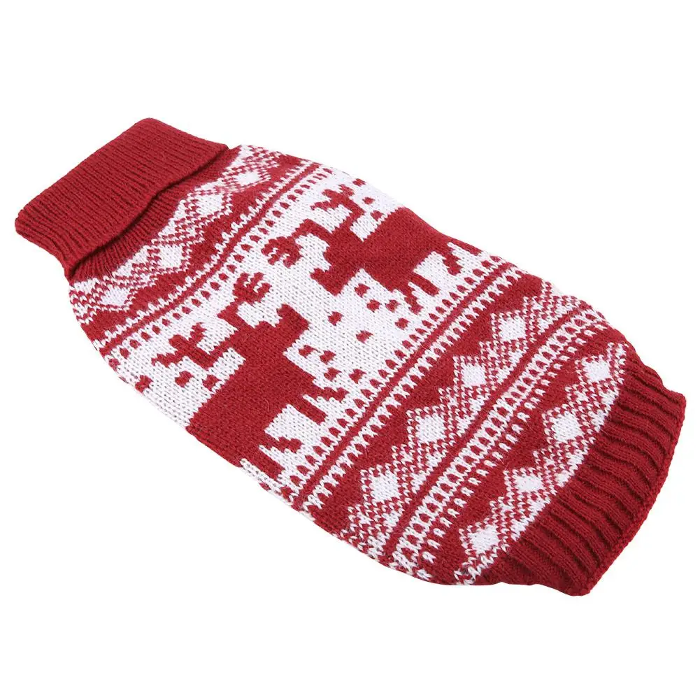 Fashionable Christmas Dog Sweater Warm Clothes Puppies Cats Pullover Type Winter Coat Red 123
Fashionable Christmas Dog Sweater Warm Clothes Puppies Cats Pullover Type Winter Coat Red 123