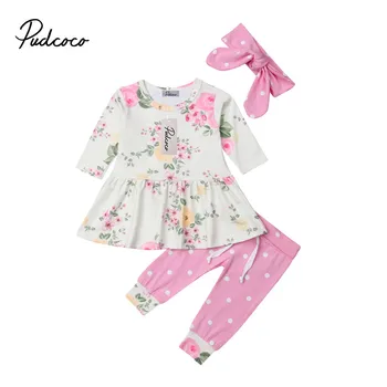 Baby Clothes 3PCS Toddler Baby Floral Print Long Sleeve Tops Clothes+Pants+Headbands Set Outfit Baby Girls Spring Autumn Clothes
Baby Clothes 3PCS Toddler Baby Floral Print Long Sleeve Tops Clothes+Pants+Headbands Set Outfit Baby Girls Spring Autumn Clothes