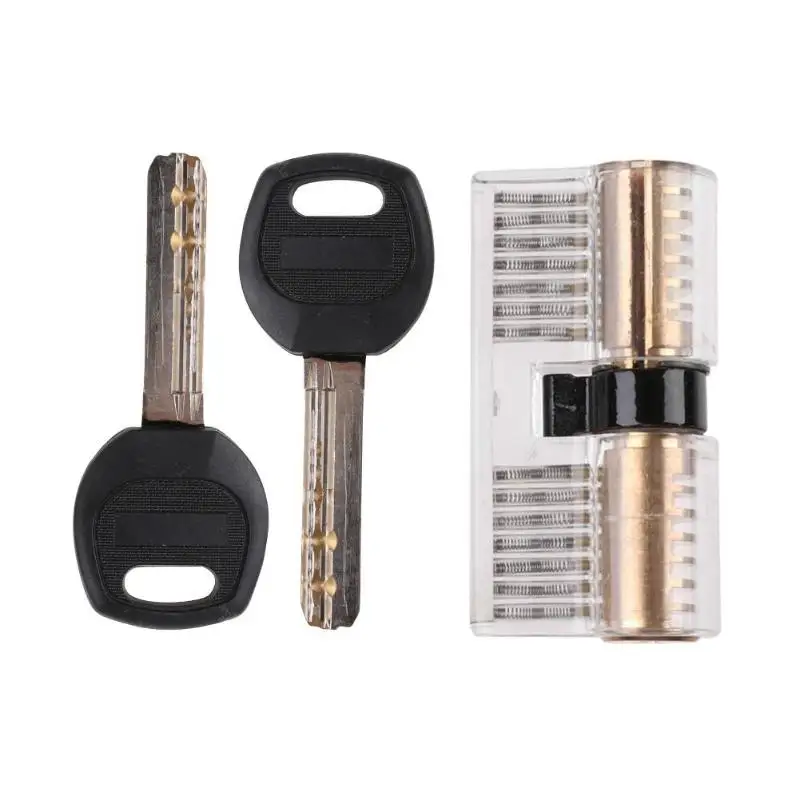 Acrylic Stainless Steel Transparent Visible Practice Cutaway Lock with 2 Key Locksmith Skill Training Tools Kits padlock candado
Acrylic Stainless Steel Transparent Visible Practice Cutaway Lock with 2 Key Locksmith Skill Training Tools Kits padlock candado