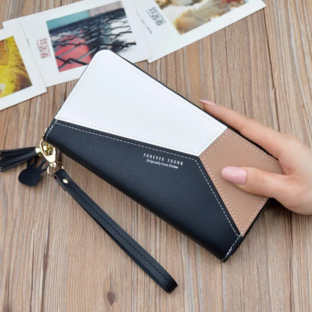 PinShang Women Sweet Style Color Matching Stitching Tassel Card Holder Purse Wallet
PinShang Women Sweet Style Color Matching Stitching Tassel Card Holder Purse Wallet