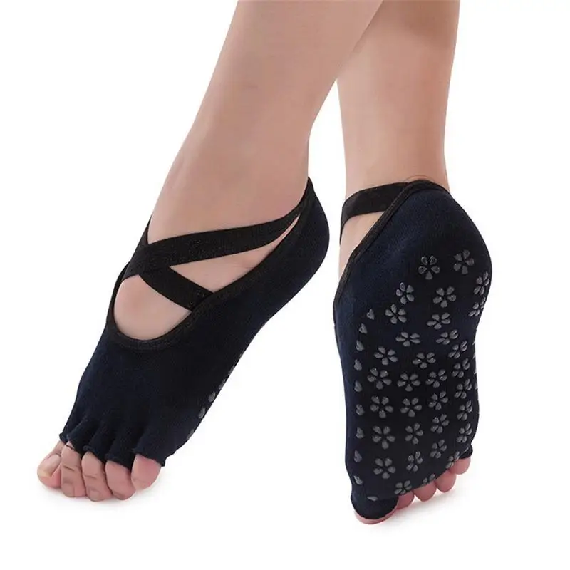 1 Pair Women Professional Cotton Yoga Socks With Cross Belt Female Anti-skid Breathable Socks For Dance Ballet Fitness Pilates
1 Pair Women Professional Cotton Yoga Socks With Cross Belt Female Anti-skid Breathable Socks For Dance Ballet Fitness Pilates