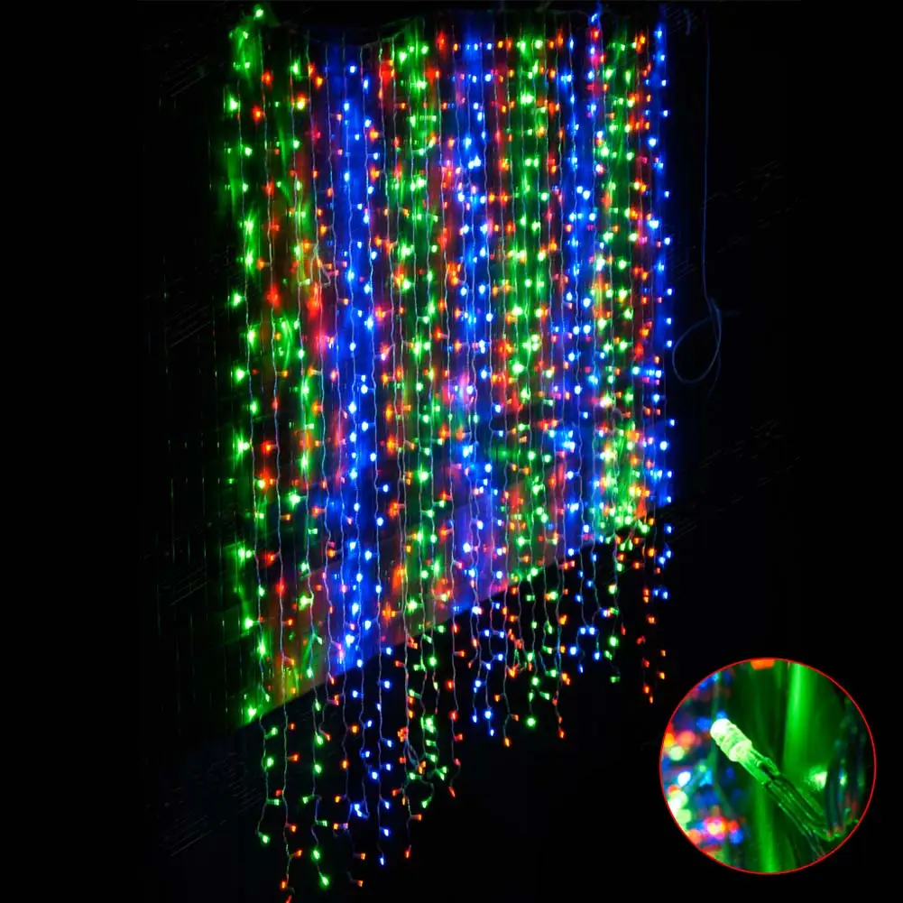 300LED Holiday decoration curtain Light Icicle Lights String Fairy Wedding Garden Waterfall Light Home restaurant romantic lamp
300LED Holiday decoration curtain Light Icicle Lights String Fairy Wedding Garden Waterfall Light Home restaurant romantic lamp