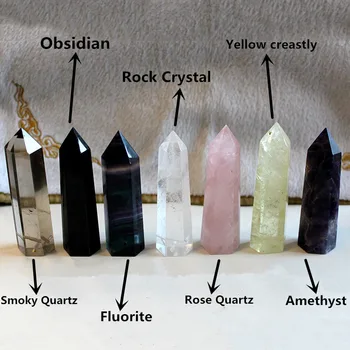 1PC 100% Natural Crystal Six Prisms Rock Pink Rose Quartz Crystal Stone Yellow Creastly Amethyst Obsidian Handmade CollectableD5
1PC 100% Natural Crystal Six Prisms Rock Pink Rose Quartz Crystal Stone Yellow Creastly Amethyst Obsidian Handmade CollectableD5