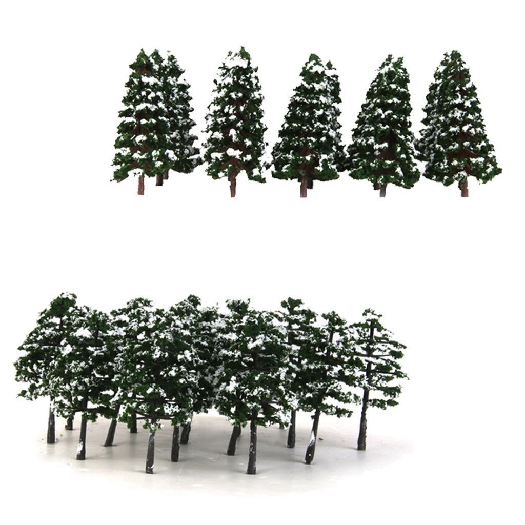 20x Fir Trees Model Layout Forest Train Diarama Landscape Decor HO OO Scale