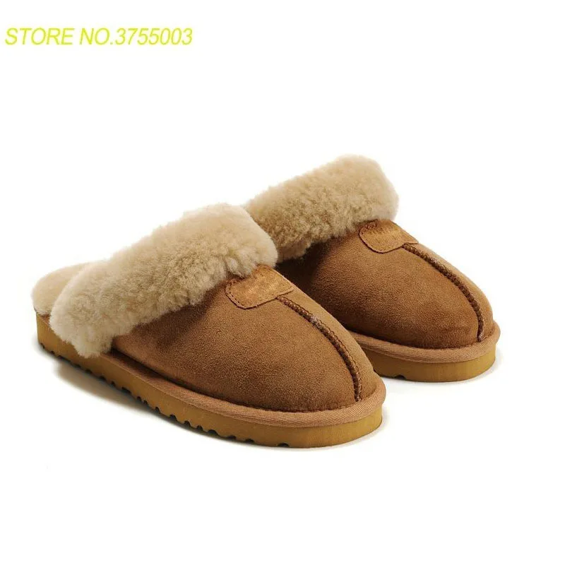 Brand genuine cow leather Home slippers women fur Slippers Australia women house Indoor Bathroom slippers 34-44
Brand genuine cow leather Home slippers women fur Slippers Australia women house Indoor Bathroom slippers 34-44