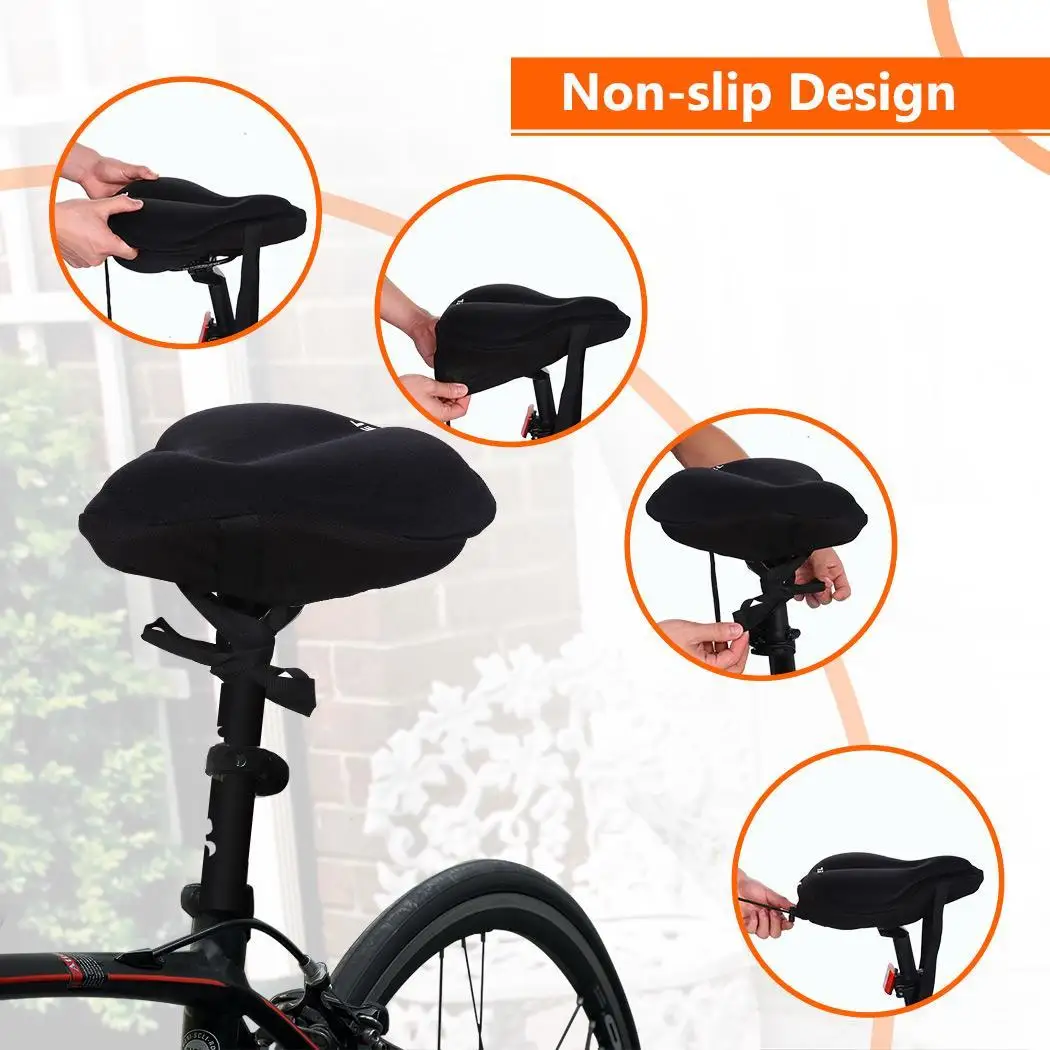 Most Comfortable Soft Memory Foam Large Black Wide 24 cm/ 9.4 inch Exercise Bike Seat 0.4 kg 1 Seat, 1 Bag Cover
Most Comfortable Soft Memory Foam Large Black Wide 24 cm/ 9.4 inch Exercise Bike Seat 0.4 kg 1 Seat, 1 Bag Cover