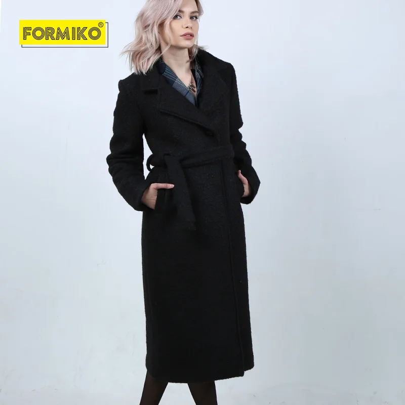 Formiko Winter Woolen long Coat Thick quilted Warm Wool Blend coat High Quality Long Sleeves Camel Black Trench Coat for Lady
Formiko Winter Woolen long Coat Thick quilted Warm Wool Blend coat High Quality Long Sleeves Camel Black Trench Coat for Lady