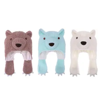 Fashion Winter Caps Warm Cartoon Bear Thick Baby Ear Protectors Hat Beanie 
Fashion Winter Caps Warm Cartoon Bear Thick Baby Ear Protectors Hat Beanie