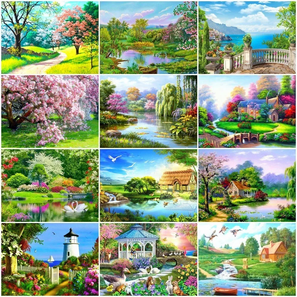 Huacan 5D Diamond Painting Scenic Spring Full Square Rhinestone Picture Embroidery Sale Diamond Mosaic Home Decor Gift DropShip
Huacan 5D Diamond Painting Scenic Spring Full Square Rhinestone Picture Embroidery Sale Diamond Mosaic Home Decor Gift DropShip