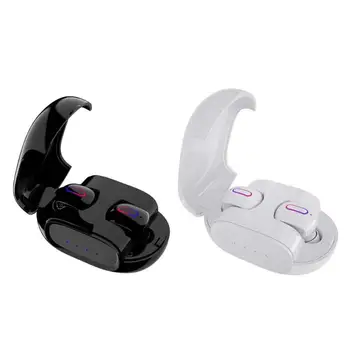 

Wireless Bluetooth 5.0 Earphone Headsets Earpiece Waterproof Mini Twins Stereo Microphone Wireless Earbuds with Charging Box