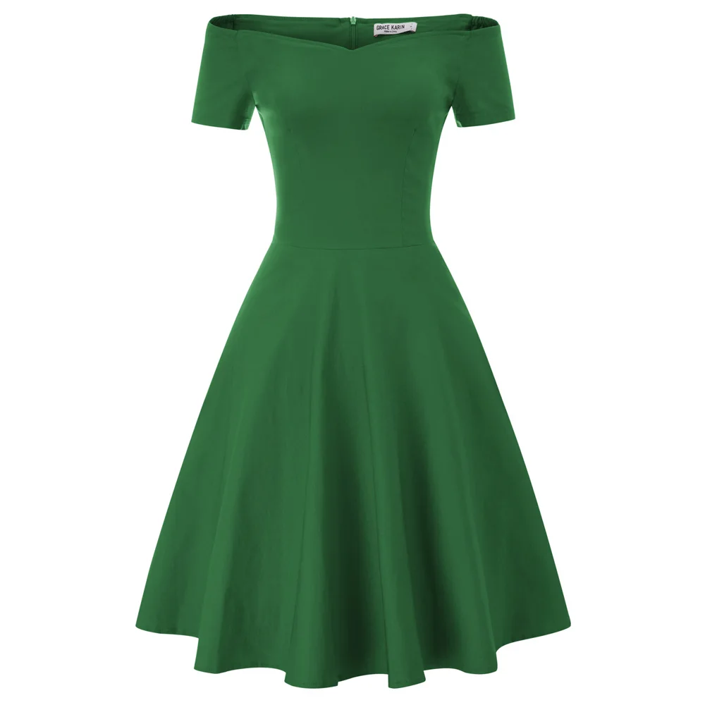 Summer Women Vintage Dress Stylish Off Shoulder Party Swing Short Sleeve Dresses
Summer Women Vintage Dress Stylish Off Shoulder Party Swing Short Sleeve Dresses
