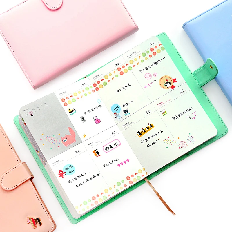 Arrival Weekly Planner Sweet A5 Super Thick Notebook Creative Student Schedule Diary Book Color Pages School Supplies Note Gift
Arrival Weekly Planner Sweet A5 Super Thick Notebook Creative Student Schedule Diary Book Color Pages School Supplies Note Gift