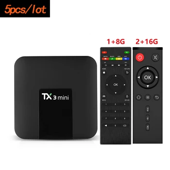 5pcs/lot TX3 MINI Android 7.1 Smart TV Box S905W Quad Core DDR3 2GB 16GB 4K 2.4G WiFi Media Set-Top Box TX3MINI 1GB 8GB
5pcs/lot TX3 MINI Android 7.1 Smart TV Box S905W Quad Core DDR3 2GB 16GB 4K 2.4G WiFi Media Set-Top Box TX3MINI 1GB 8GB