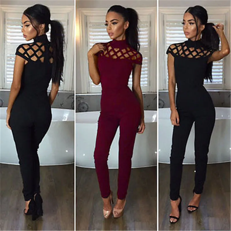 Fashion Women Jumpsuit Ladies Bodycon Slim Skinny Solid Cotton Blend Short Sleeve Romper Jumpsuit Club Mesh Long Pants
Fashion Women Jumpsuit Ladies Bodycon Slim Skinny Solid Cotton Blend Short Sleeve Romper Jumpsuit Club Mesh Long Pants
