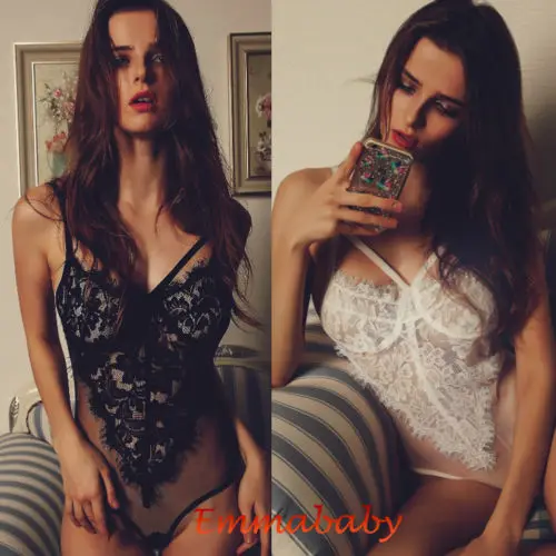 Sexy Lace Lingerie Women Bodysuit Lingerie Teddies Underwear Lace Nightwear Babydoll Sleepwear Black&White
Sexy Lace Lingerie Women Bodysuit Lingerie Teddies Underwear Lace Nightwear Babydoll Sleepwear Black&White