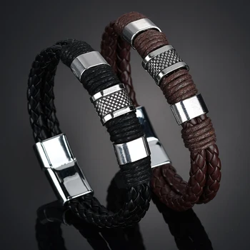 Knit Men PU Wedding Exquisite Leather Boys Beautiful 2020 New Arrival Zinc Alloy Hot Sale Bracelet Brown 1PC Weave Black Punk
Knit Men PU Wedding Exquisite Leather Boys Beautiful 2020 New Arrival Zinc Alloy Hot Sale Bracelet Brown 1PC Weave Black Punk