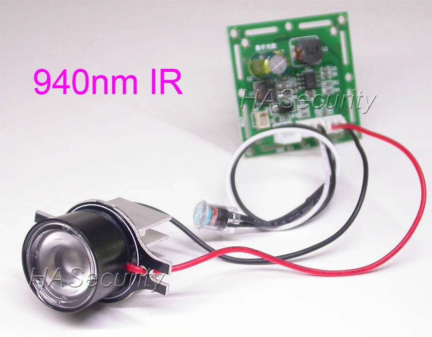 940nm Spot Light Infrared 1x IR LED board for CCTV camera work for imx225 imx290 imx291 imx307 imx327 imx335 CMOS or CCD sensors
940nm Spot Light Infrared 1x IR LED board for CCTV camera work for imx225 imx290 imx291 imx307 imx327 imx335 CMOS or CCD sensors
