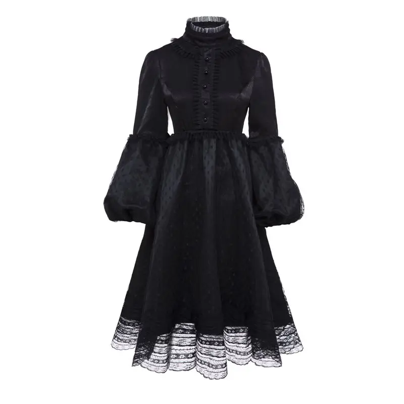 Women Midi Dresses Casual Elegant Gothic Black Chic Aline Mesh Button Vintage Summer Plus Size Female Fashion Retro Lace Dress
Women Midi Dresses Casual Elegant Gothic Black Chic Aline Mesh Button Vintage Summer Plus Size Female Fashion Retro Lace Dress