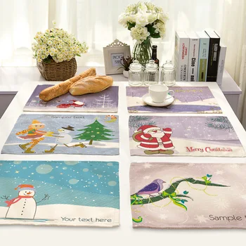 Christmas Series Snowman Printing Tableware Pad Cotton Linen Heat Insulation Placemat Cup Coaster Table Accessories
Christmas Series Snowman Printing Tableware Pad Cotton Linen Heat Insulation Placemat Cup Coaster Table Accessories