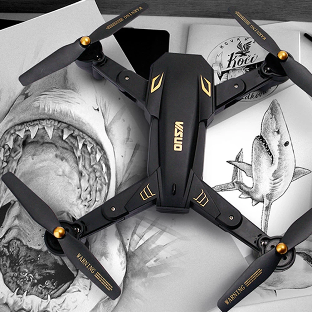 

Super Long Flight Time VISUO XS809S Foldable Selfie Drone with 0.3MP/2MP Wifi FPV Camera Dron XS809HW Upgraded RC Quadcopter