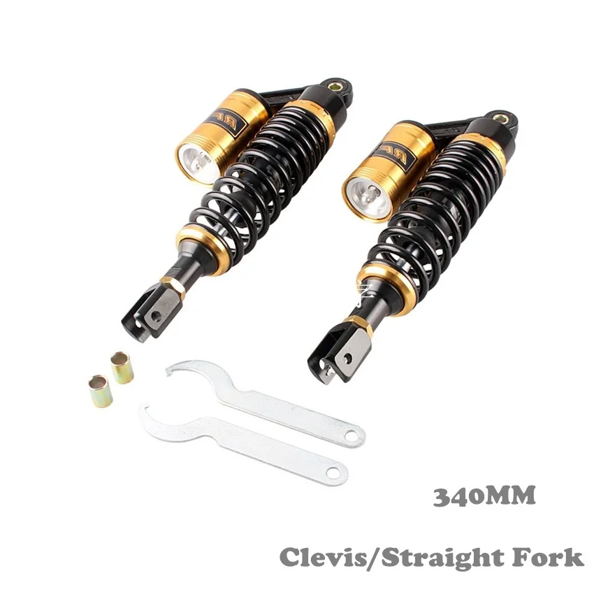 340mm Rear Adjustable Air Shock Absorber Suspension For Suzuki V-STROM 650 Hayabusa GSX1300R GSX-S1000F
340mm Rear Adjustable Air Shock Absorber Suspension For Suzuki V-STROM 650 Hayabusa GSX1300R GSX-S1000F