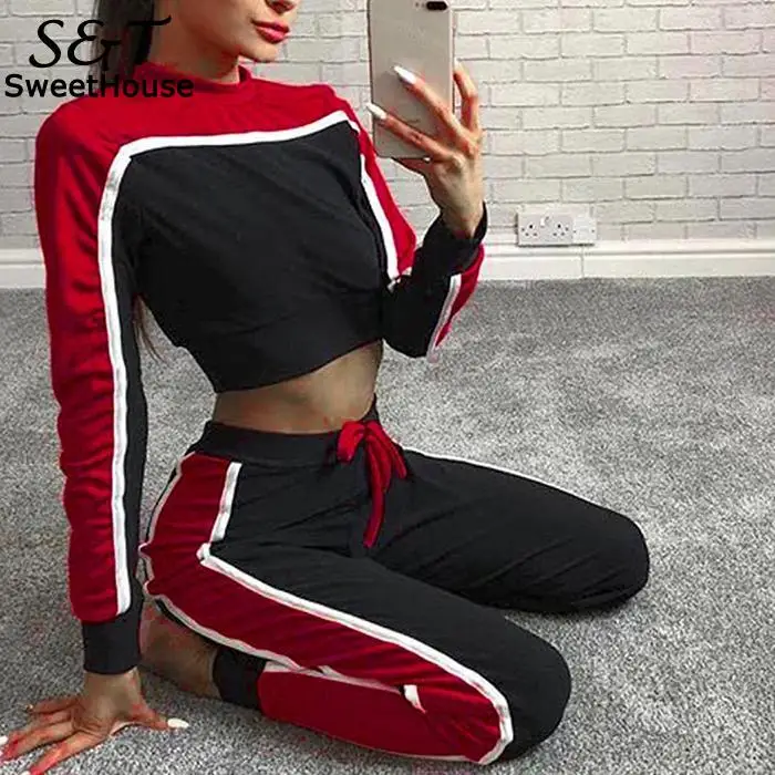 FANALA Two Piece Set 2018 Tracksuit Women Crop Top With Pants Chandal Mujer Autumn Patchwork Sweatshirt Sudadera Mujer Slim Suit
FANALA Two Piece Set 2018 Tracksuit Women Crop Top With Pants Chandal Mujer Autumn Patchwork Sweatshirt Sudadera Mujer Slim Suit