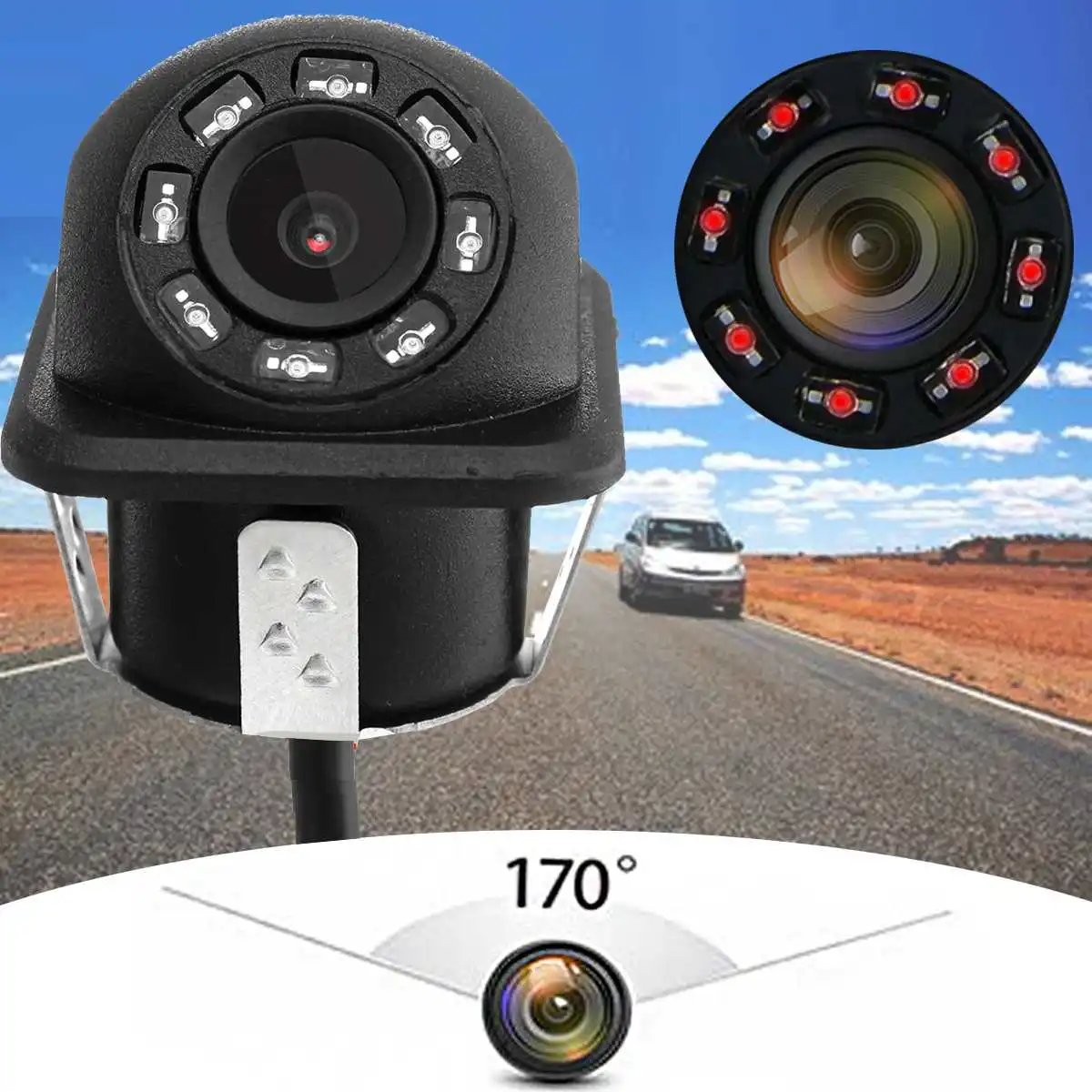 Waterproof 8 LED IR Light Night Vision Car Rear View Camera 170 Degree Wide Angle Truck Parking Reversing Backup Camera
Waterproof 8 LED IR Light Night Vision Car Rear View Camera 170 Degree Wide Angle Truck Parking Reversing Backup Camera