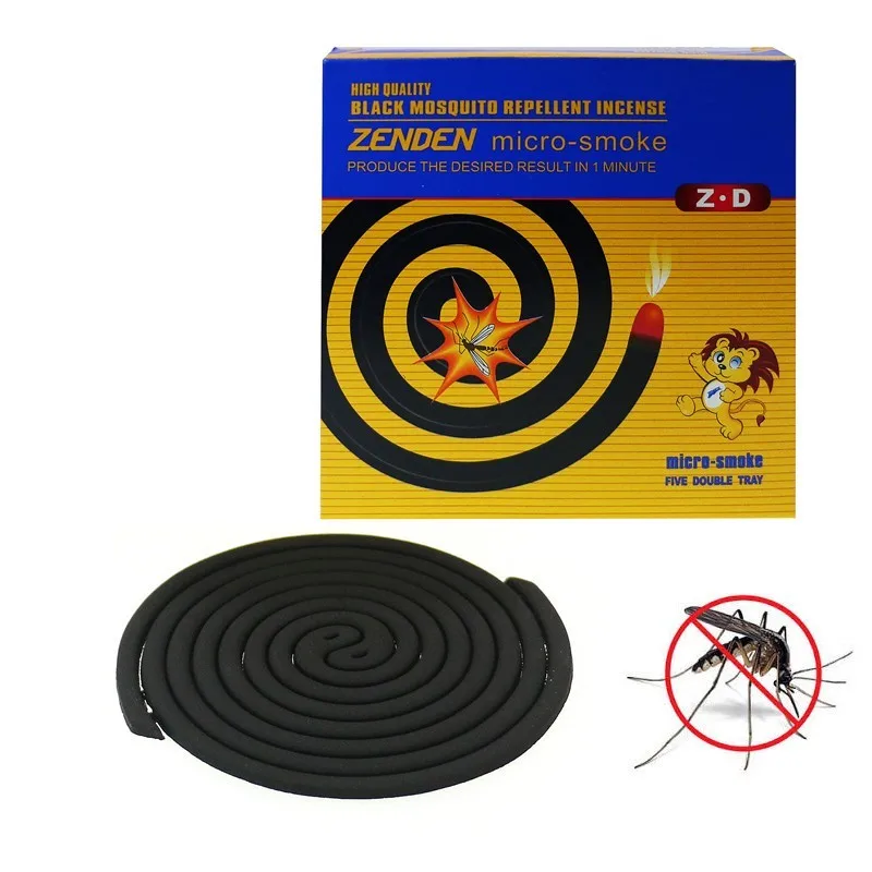 

1 Box(5coils) Large Size Zenden Micro-smoke Mosquito Coil Dispeller Repellent Incense Anti Midge Repellant Mosquito Repellent