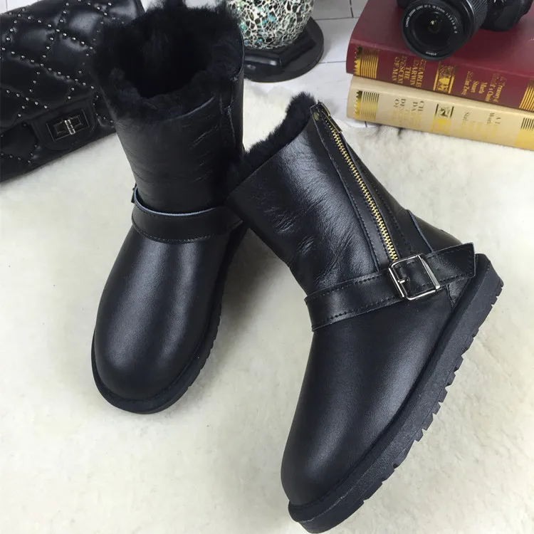 Fashion Women Boots Genuine Sheepskin Leather Snow Boots 100% Natural Fur Snow Boots Warm Wool Waterproof Winter Boots Shoes
Fashion Women Boots Genuine Sheepskin Leather Snow Boots 100% Natural Fur Snow Boots Warm Wool Waterproof Winter Boots Shoes