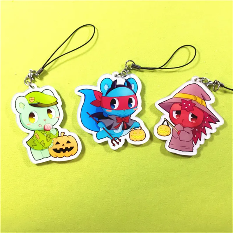 Happy tree friends toys keychain Anime HTF Fliqpy Splendid Flaky figure Acrylic phone rope bag pendant Halloween gifts
Happy tree friends toys keychain Anime HTF Fliqpy Splendid Flaky figure Acrylic phone rope bag pendant Halloween gifts